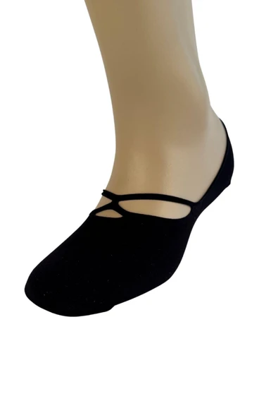 Weweus Kadın Siyah Balerin Babet Çorap 173 - Resim 2