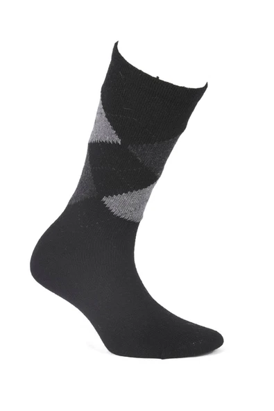 ERDEM İÇ GİYİM Weweus Kadın Siyah Gri Uzun Yün Çorap 205sg ürün görseli