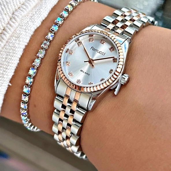 Ferruccı FC 0925 03598M.06 640053 Metal Kadın Kol Saati - Resim 3