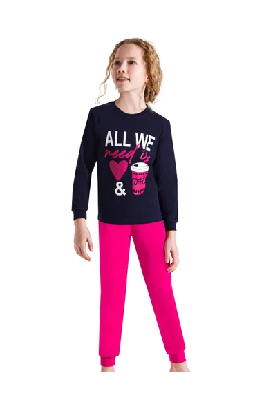 Weweus Lacivert Kız Çocuk Pijama Takımı 3741 ürün görseli