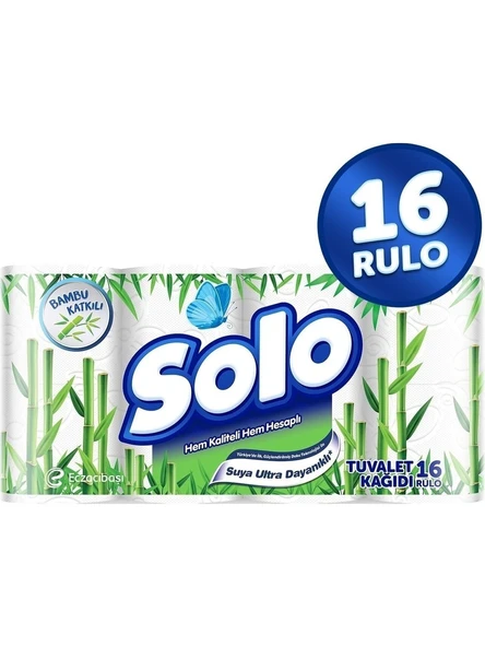 Solo Tuvalet Kağıdı Bambu Katkılı 16'lı