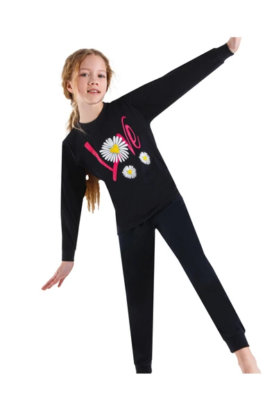 ERDEM İÇ GİYİM Weweus Lacivert Kız Çocuk Pijama Takımı 3747 ürün görseli