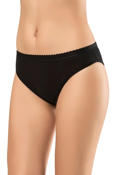 ERDEM İÇ GİYİM Erdem Beyaz Ribana Bikini Külot 2511 - Resim 2