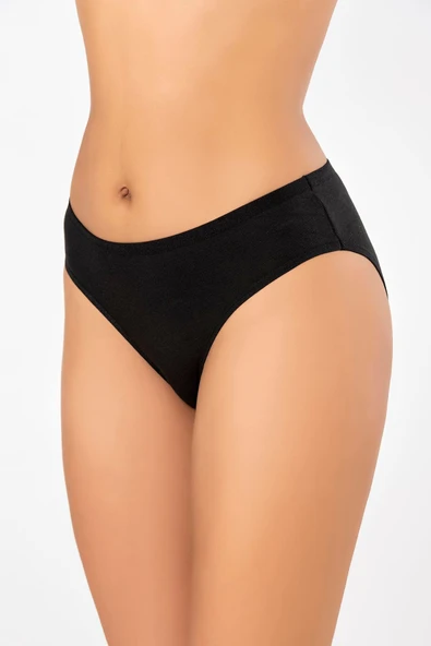 ERDEM İÇ GİYİM Weweus Siyah Süper Ince Doğal Bambu Külot 2514 - Resim 5
