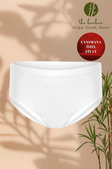 ERDEM İÇ GİYİM Weweus Beyaz Kız Çocuk Süper Ince Doğal Bambu Lüks Külot 4326 ürün görseli