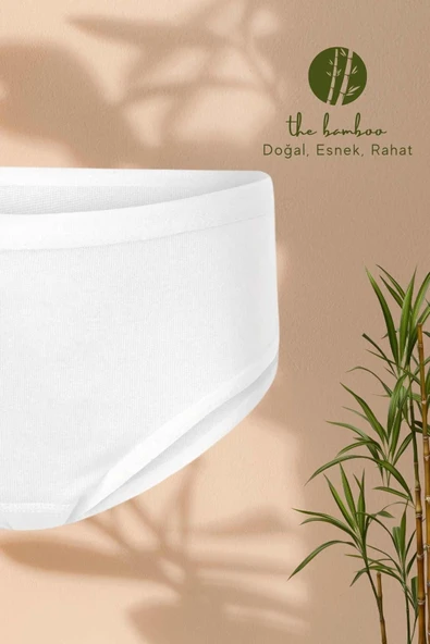 ERDEM İÇ GİYİM Weweus Beyaz Kız Çocuk Süper Ince Doğal Bambu Lüks Külot 4326 - Resim 4