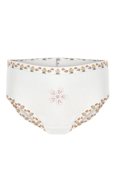 ERDEM İÇ GİYİM Erdem Beyaz Ribana Taşlı Kız Çocuk Külot 4325 ürün görseli