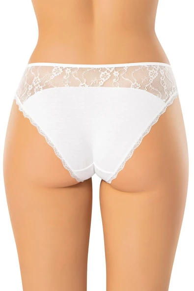 ERDEM İÇ GİYİM Erdem Beyaz Dantelli Külot 7268 - Resim 2