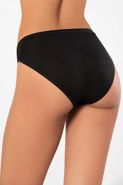 Weweus Siyah Micro Modal Premium Kadın Külot 7264 - Resim 4