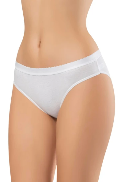 ERDEM İÇ GİYİM Erdem Beyaz Ribana Bikini Külot 2511 - 1