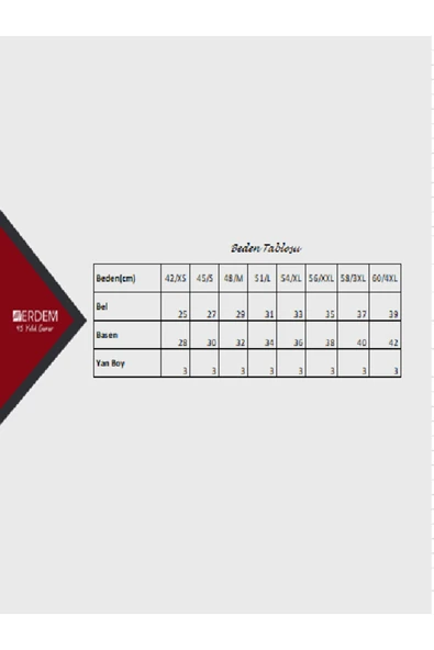 ERDEM İÇ GİYİM Erdem Beyaz Tanga Bikini Külot 7106 - Resim 2