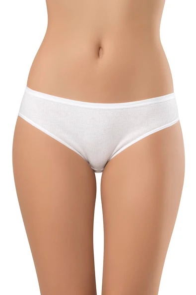 ERDEM İÇ GİYİM Erdem Beyaz Kaşkorse Bikini Külot 2504 - Resim 2