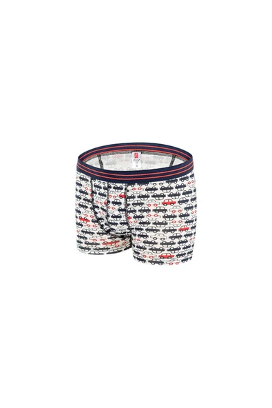 ERDEM İÇ GİYİM Erdem Siyah-beyaz-gri Likralı 3'lü Erkek Çocuk Boxer 3364 - Resim 2