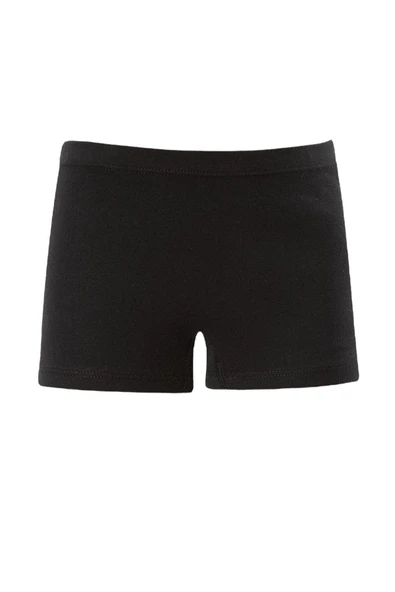 ERDEM İÇ GİYİM Erdem Siyah Kız Çocuk Ribana Boxer  4329 - Resim 3