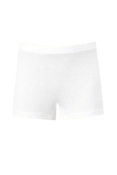 ERDEM İÇ GİYİM Erdem Beyaz Kız Çocuk Ribana Boxer  4329 - 1