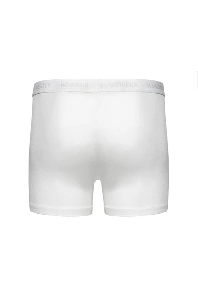 Weweus Beyaz 3'lü Micro Modal Premium Erkek Boxer 14183 - Resim 6