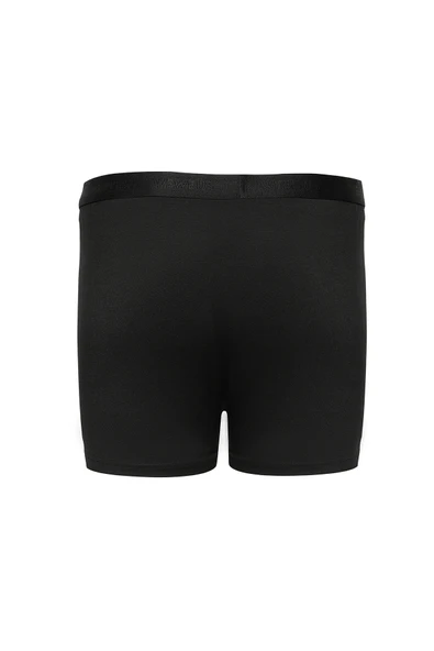 Weweus Siyah Erkek Süper İnce Doğal Bambu Lüks Uzun Boxer 1014 - Resim 3