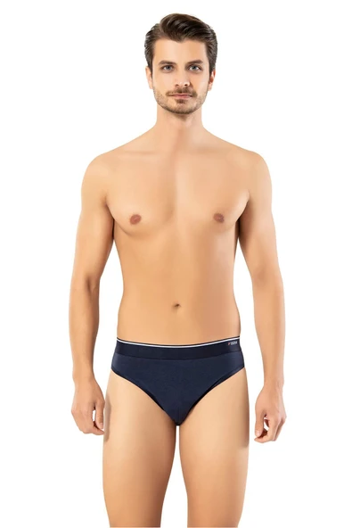 ERDEM İÇ GİYİM Erdem Lacivert Pamuk Elastan Slip 1340 - 2