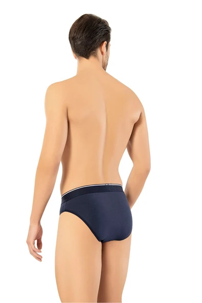 ERDEM İÇ GİYİM Erdem Lacivert Pamuk Elastan Slip 1340 - 4