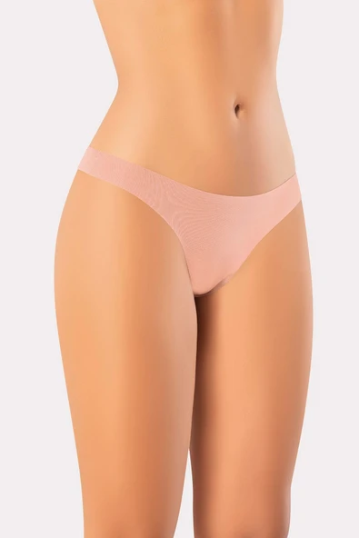 ERDEM İÇ GİYİM Erdem Siyah Beyaz Ten Bordo Vizon Lazer Kesim 5'li Tanga 7204 - Resim 5