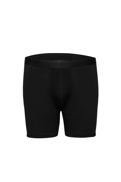 Weweus Siyah 3'lü Micro Modal Premium Erkek Uzun Boxer 14193 - Resim 4