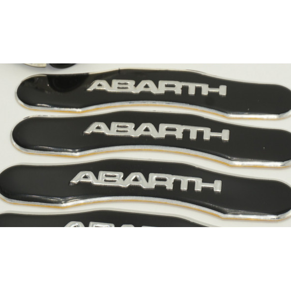 Abarth Logo Kaliper Üstü 3M 3D Metal Logo Arma Amblem Seti - 5