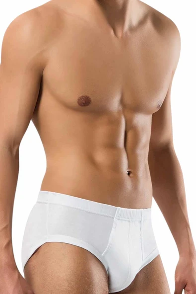 ERDEM İÇ GİYİM Erdem Beyaz Ribana Slip Külot 1320 ürün görseli