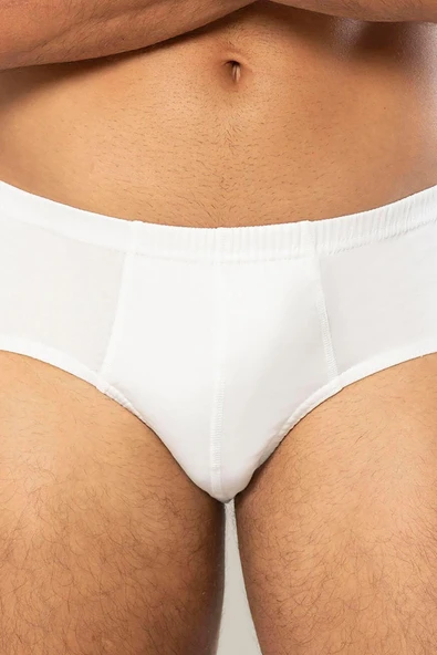 ERDEM İÇ GİYİM Erdem Beyaz Penye Slip 1300 - Resim 2