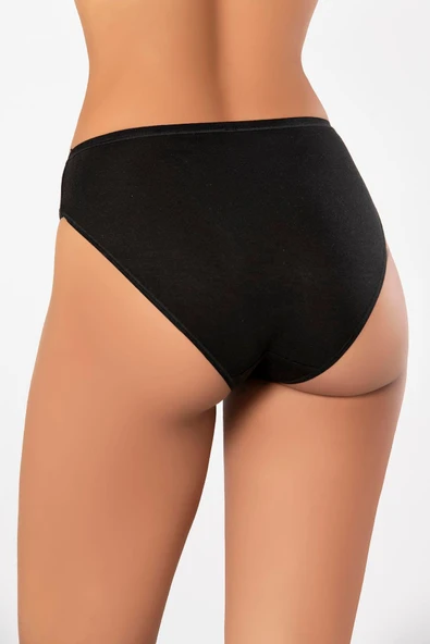 Weweus 3'lü Siyah Micro Modal Premium Kadın Külot 72643 - Resim 2