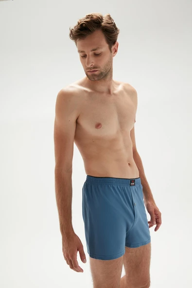 ERDEM İÇ GİYİM Erdem Indigo Penye Boxer 1400 - Resim 3