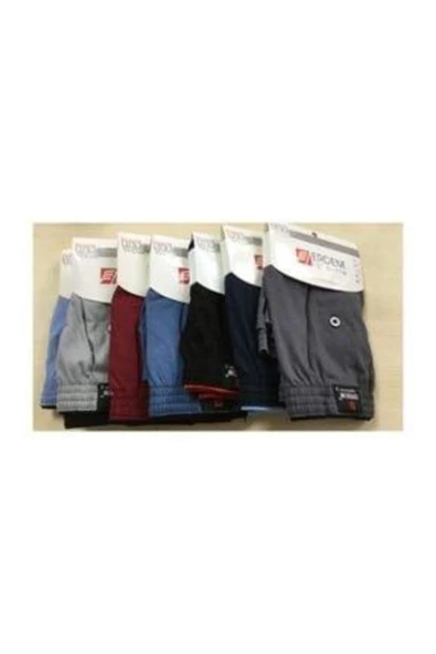 Erdem 5'li Paket Erkek Penye Boxer %100 Pamuk Karışık Renk - 1