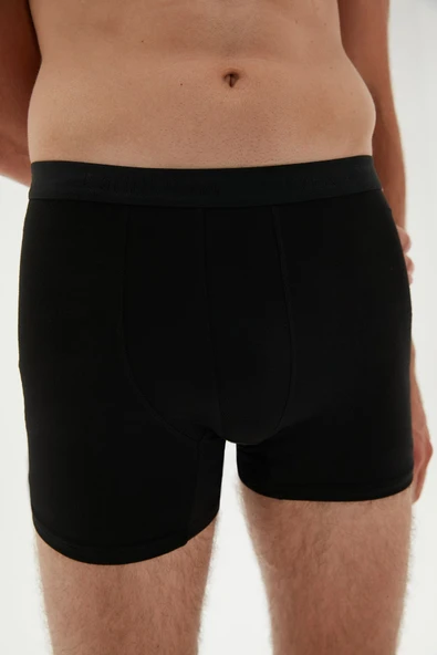 ERDEM İÇ GİYİM Weweus Siyah Erkek Süper Ince Doğal Bambu Lüks Boxer 1012 - 8