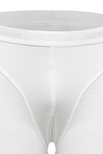Weweus Beyaz 3'lü Micro Modal Premium Erkek Boxer 14183 - Resim 5