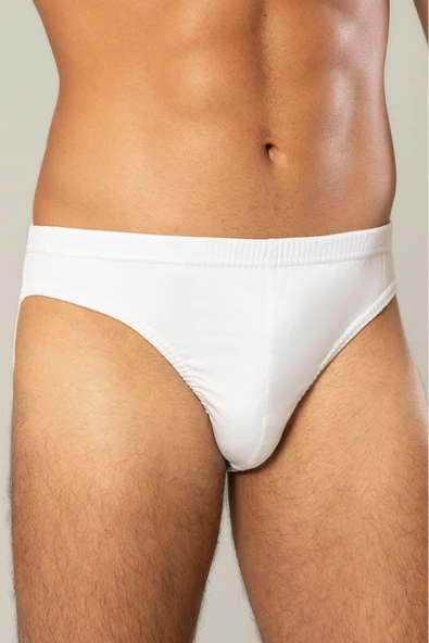 ERDEM İÇ GİYİM Erdem Beyaz Gold Modal Slip Külot 1554 - Resim 2