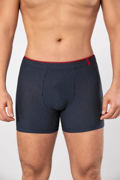 Weweus Lacivert Pamuk Elastan Çizgili Boxer 14921 - Resim 7