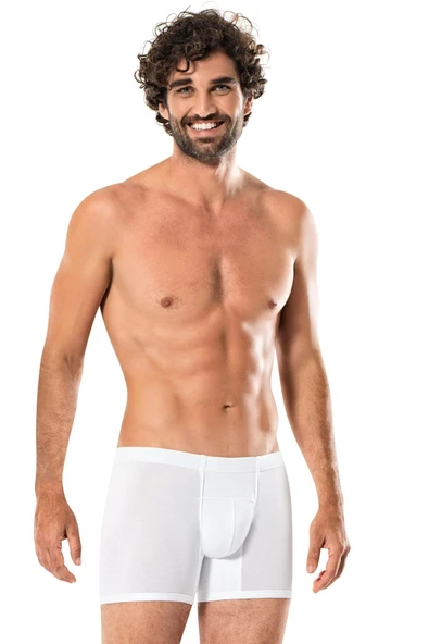 ERDEM İÇ GİYİM Erdem Beyaz Gold Modal Boxer 1567 ürün görseli