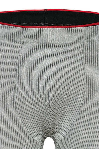 Weweus Gri Pamuk Elastan Çizgili Boxer 14921 - Resim 3