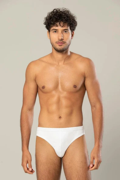 ERDEM İÇ GİYİM Erdem Beyaz Gold Modal Slip Külot 1554 - 1