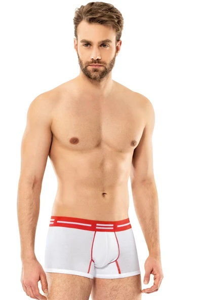 ERDEM İÇ GİYİM Erdem Kırmızı Pamuk Elastan Boxer 1409 - Resim 2