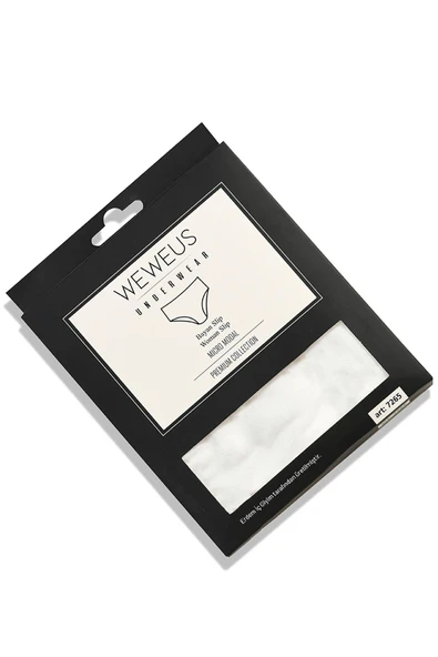 Weweus Beyaz Micro Modal Premium Kadın Külot 7265 - 7