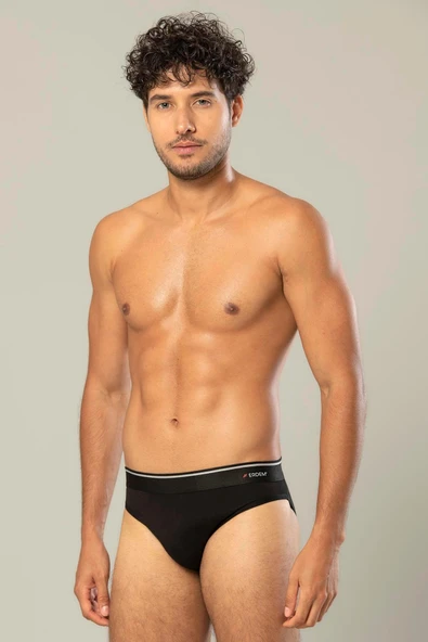 ERDEM İÇ GİYİM Erdem Siyah Pamuk Elastan Slip 1340 - 2