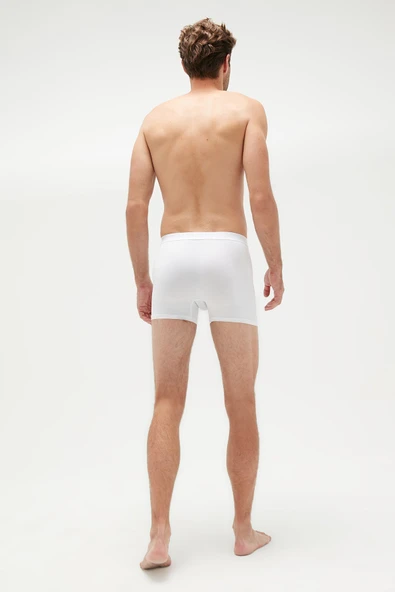 ERDEM İÇ GİYİM Weweus Beyaz Erkek Süper Ince Doğal Bambu Lüks Boxer 1012 - 7