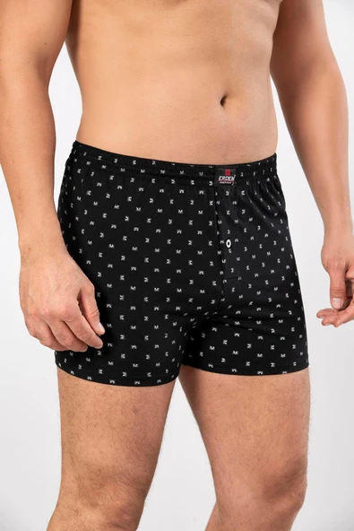 ERDEM İÇ GİYİM Erdem Karışık 3'lü Desenli Penye Boxer 1400DSN03 - 3