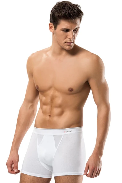 ERDEM İÇ GİYİM Erdem Beyaz Pamuk Air Slim Boxer 1428 ürün görseli