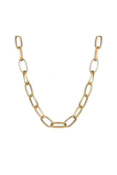 kozenbijoux Altın Rengi Gerdanlık Kolye Kalın Zincir - 3