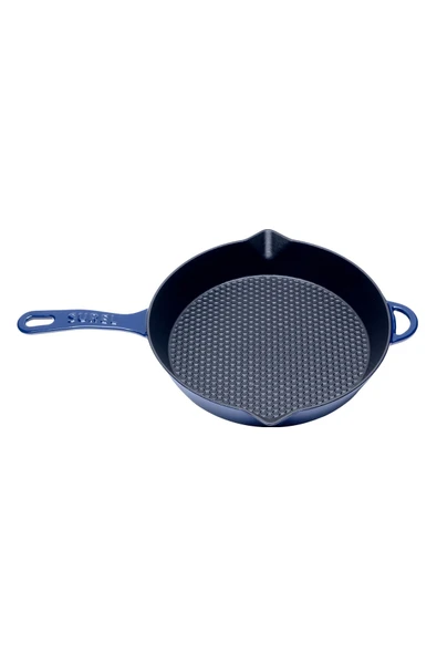 Mavi Demir Döküm Petekli Tava 28 Cm - 5