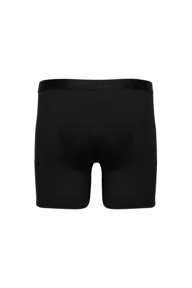 Weweus Siyah Micro Modal Premium Erkek Uzun Boxer 1419 - 3