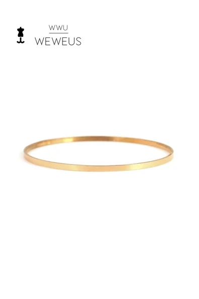 Weweus Gold Renk Premium Lüks Kadın Ajda Bilezik - 4