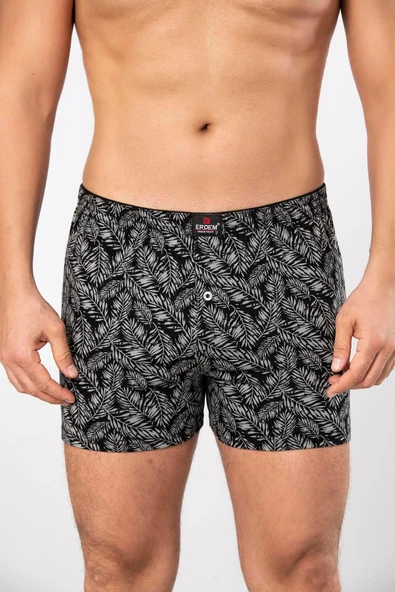 ERDEM İÇ GİYİM Erdem Desenli Penye Boxer 1400 - Resim 2