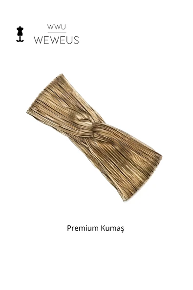 Weweus Parlak Bakır Renk Premium Kadın Saç Bandı - 1